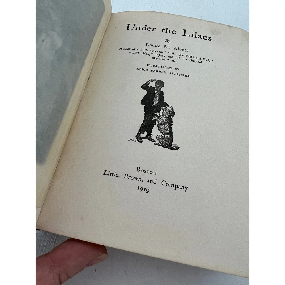 1906 Under the Lilacs by Louisa May Alcott Cloth Bound‎ Edwardian Book